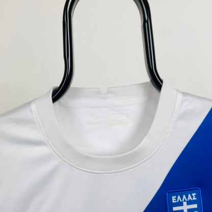 00s Nike Greece Football Shirt T-Shirt White Small