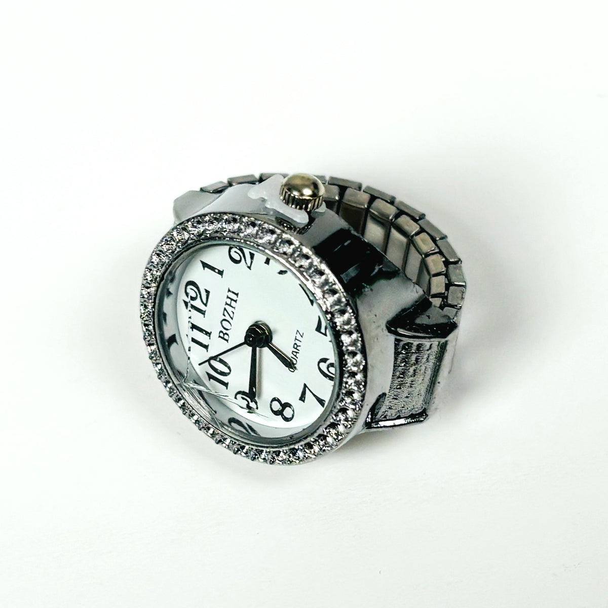 Bezel Watch Ring White