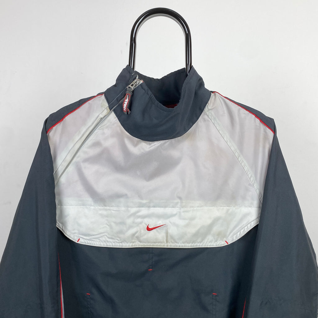00s Nike Sidewinder Windbreaker Jacket Grey Medium