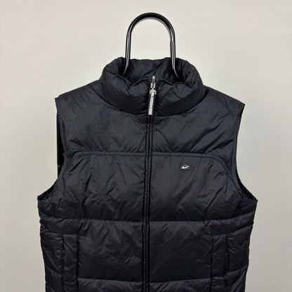 00s Nike Hex Puffer Gilet Jacket Black Medium
