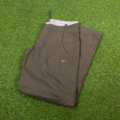 00s Nike Parachute Joggers Brown Small