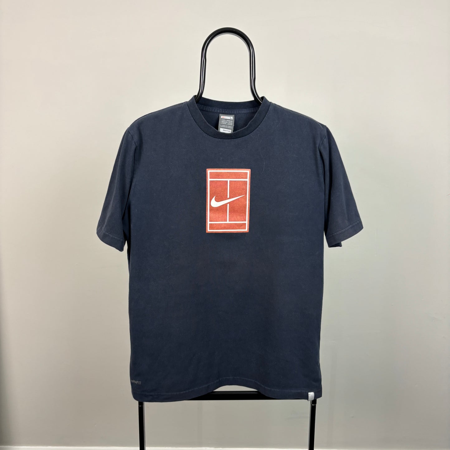 00s Nike Roland Garros Court T-Shirt Blue Large