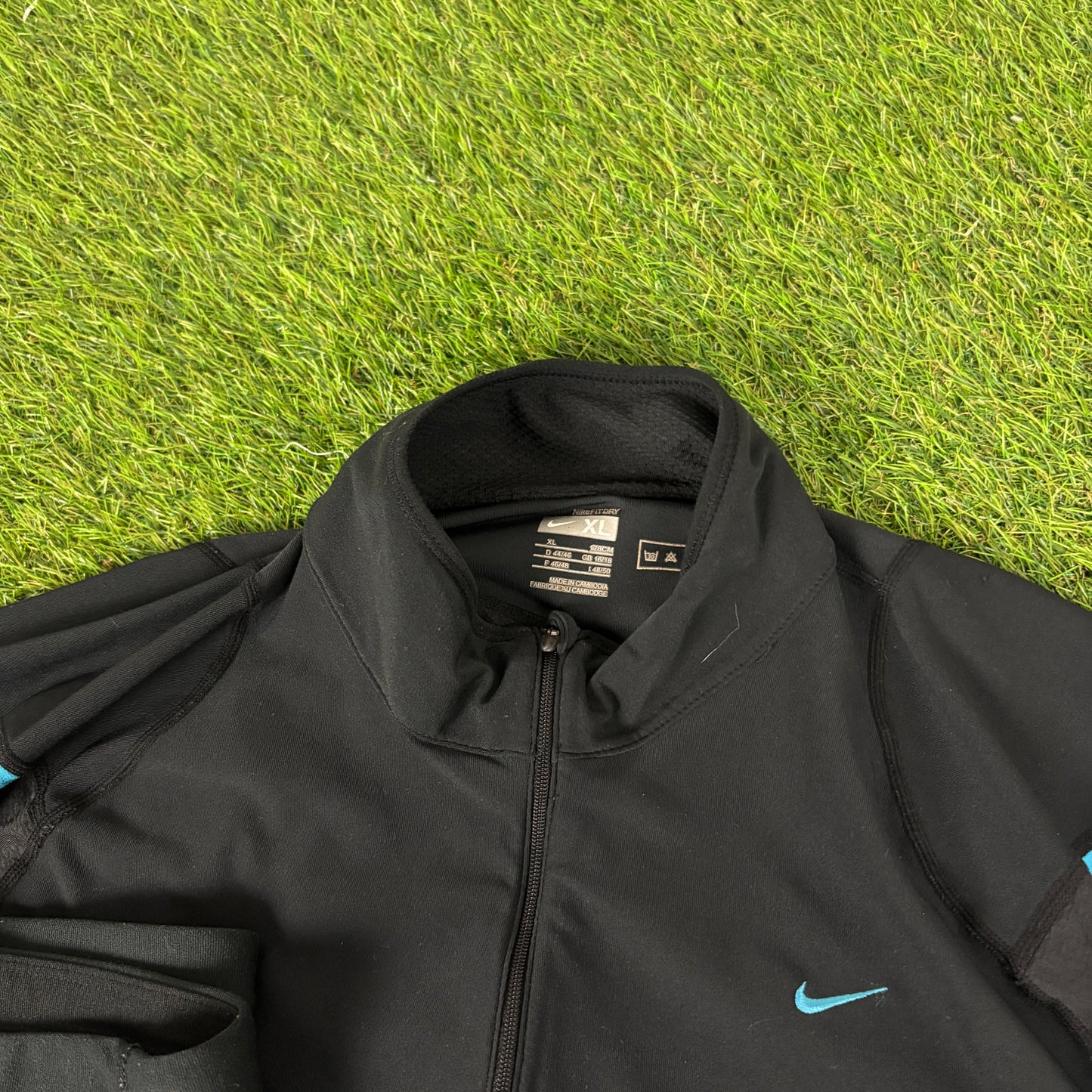 00s Nike Running Set Jacket + Shorts Black Women’s XL