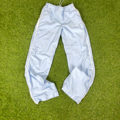 00s Nike UNC Piping Windbreaker Jacket + Joggers Set Blue Medium