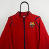 00s Nike Barcelona Windbreaker Jacket Red XL