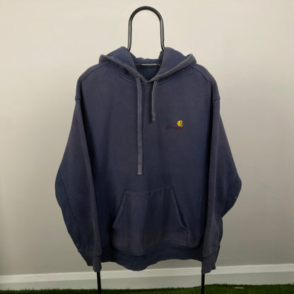 00s Carhartt Hoodie Blue XL