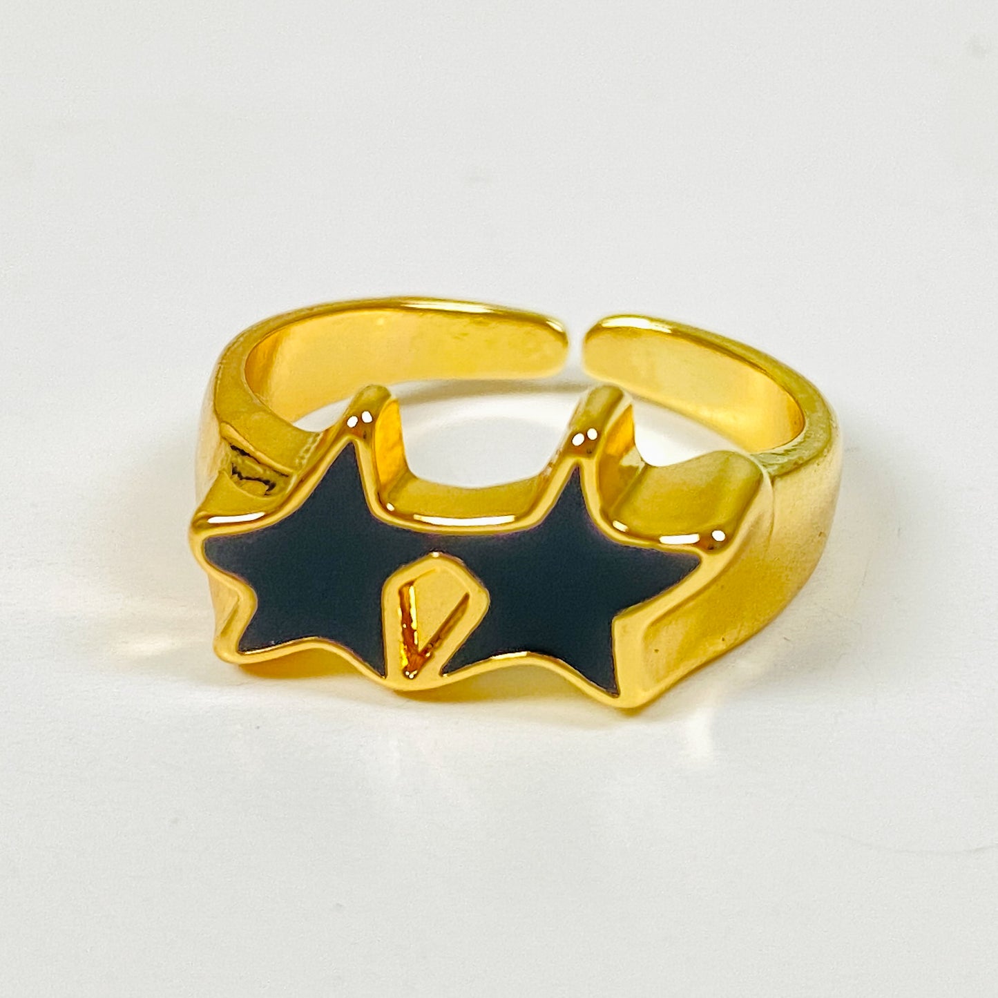 Adjustable Star Ring Gold