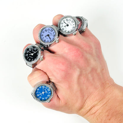 Bezel Watch Ring White
