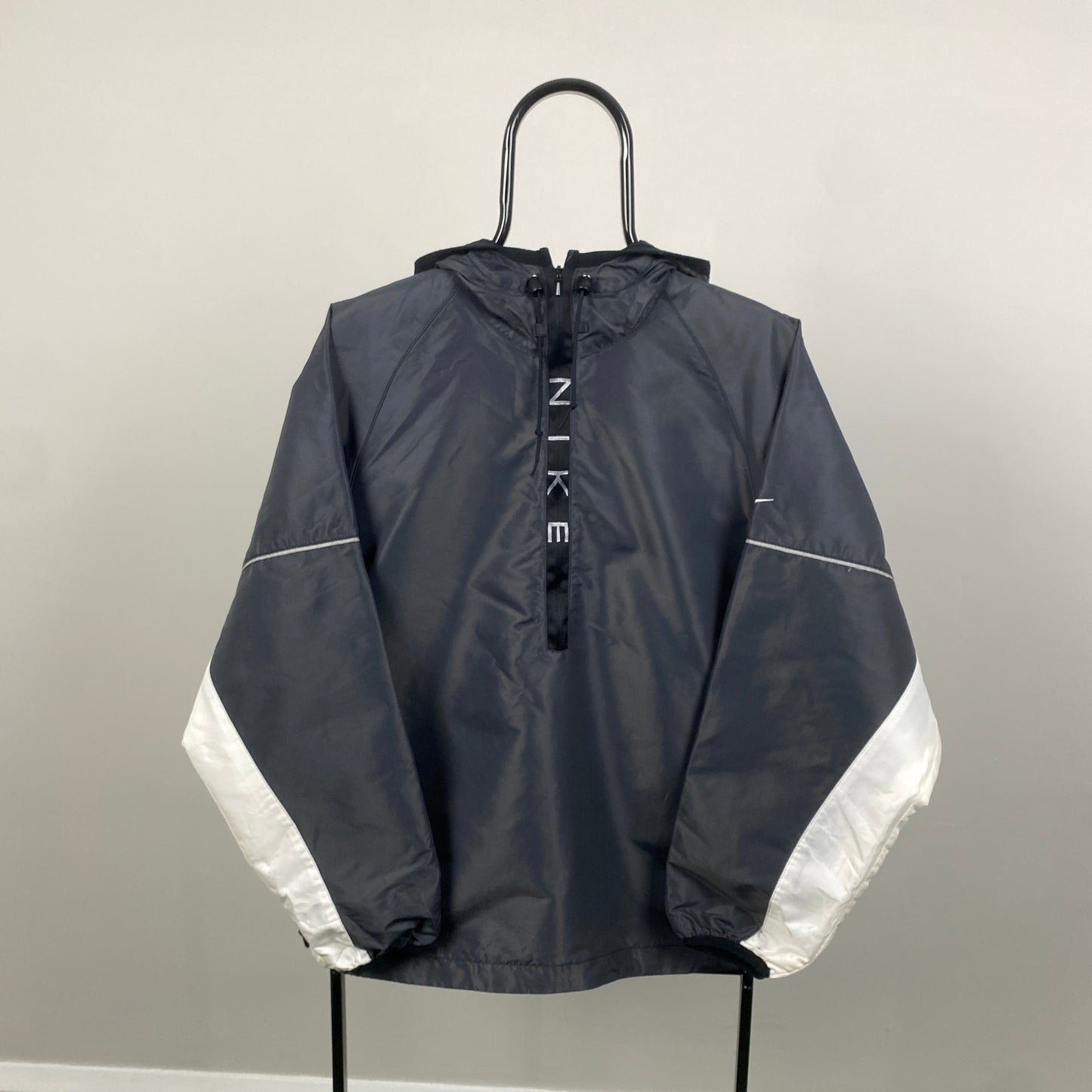 90s Nike Windbreaker Jacket Grey Medium