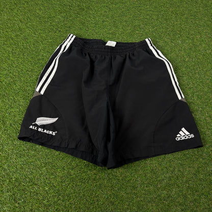 00s Adidas New Zealand All Blacks Shorts Black Medium