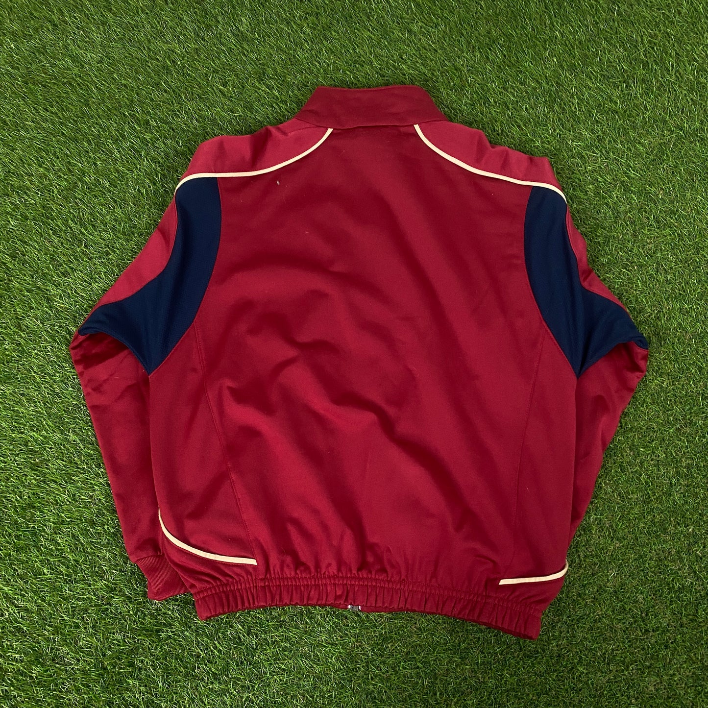90s Nike Barcelona Windbreaker Jacket + Joggers Tracksuit Set Red XS