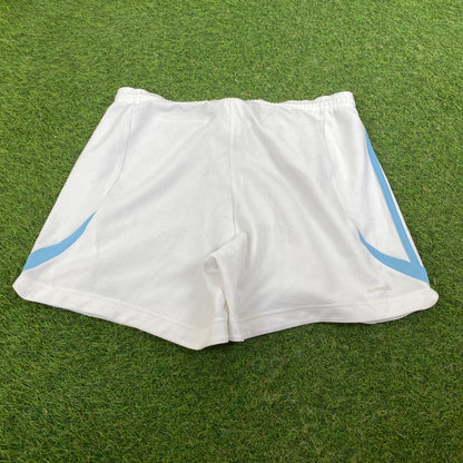 00s Adidas Nylon Football Shorts White Large