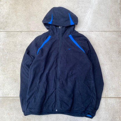 00s Nike Reversible Fleece Coat Jacket Blue XL