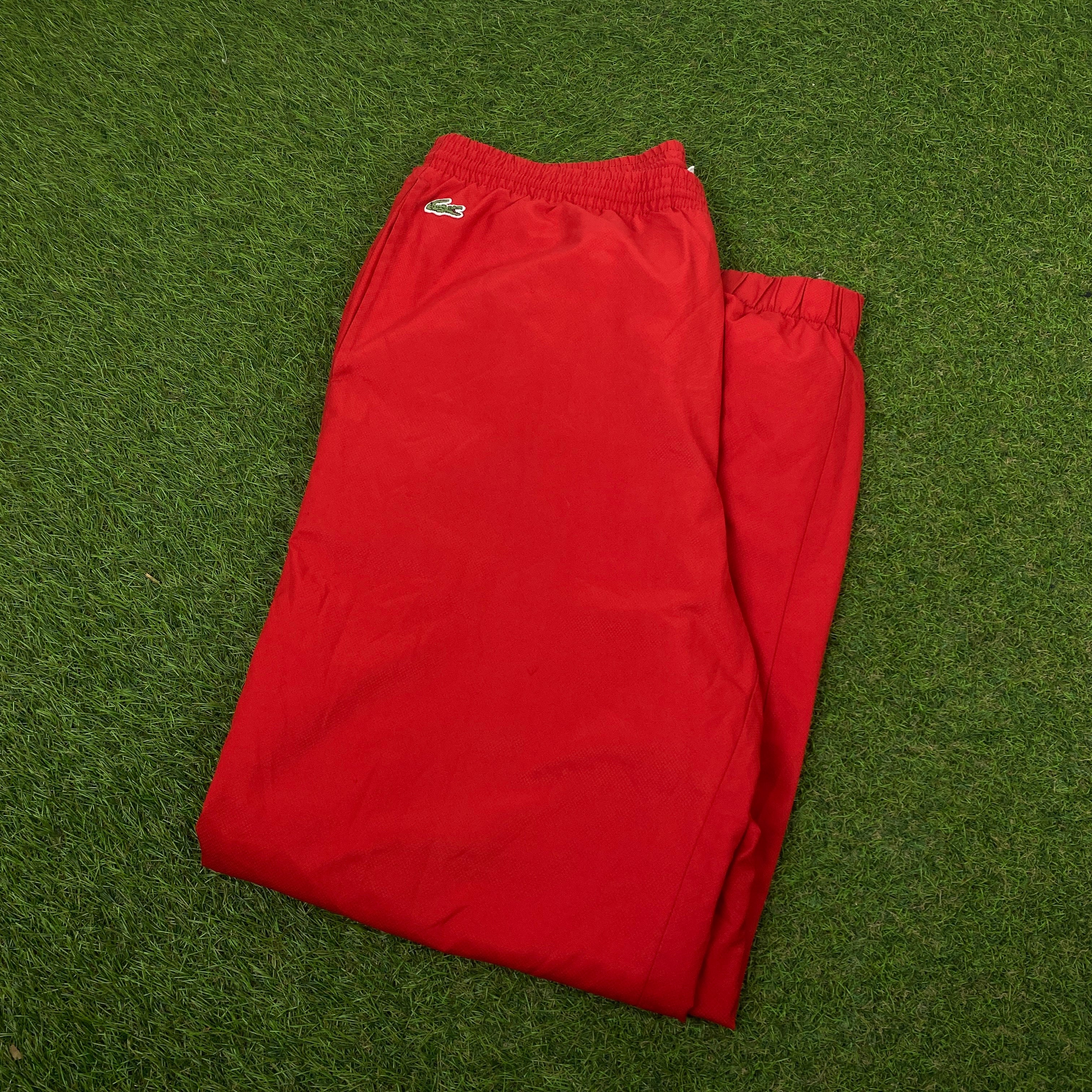 Lacoste joggers outlet red