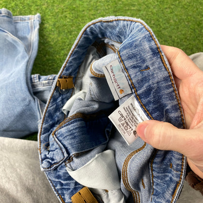 00s Carhartt Carpenter Jeans Joggers Blue Small