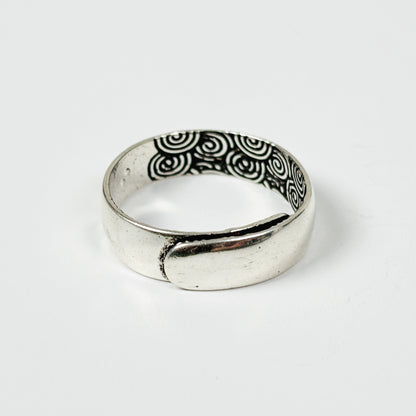 Vintage Lotus Ring Adjustable