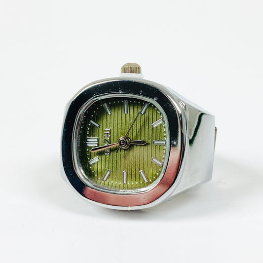 Vintage Watch Ring Olive