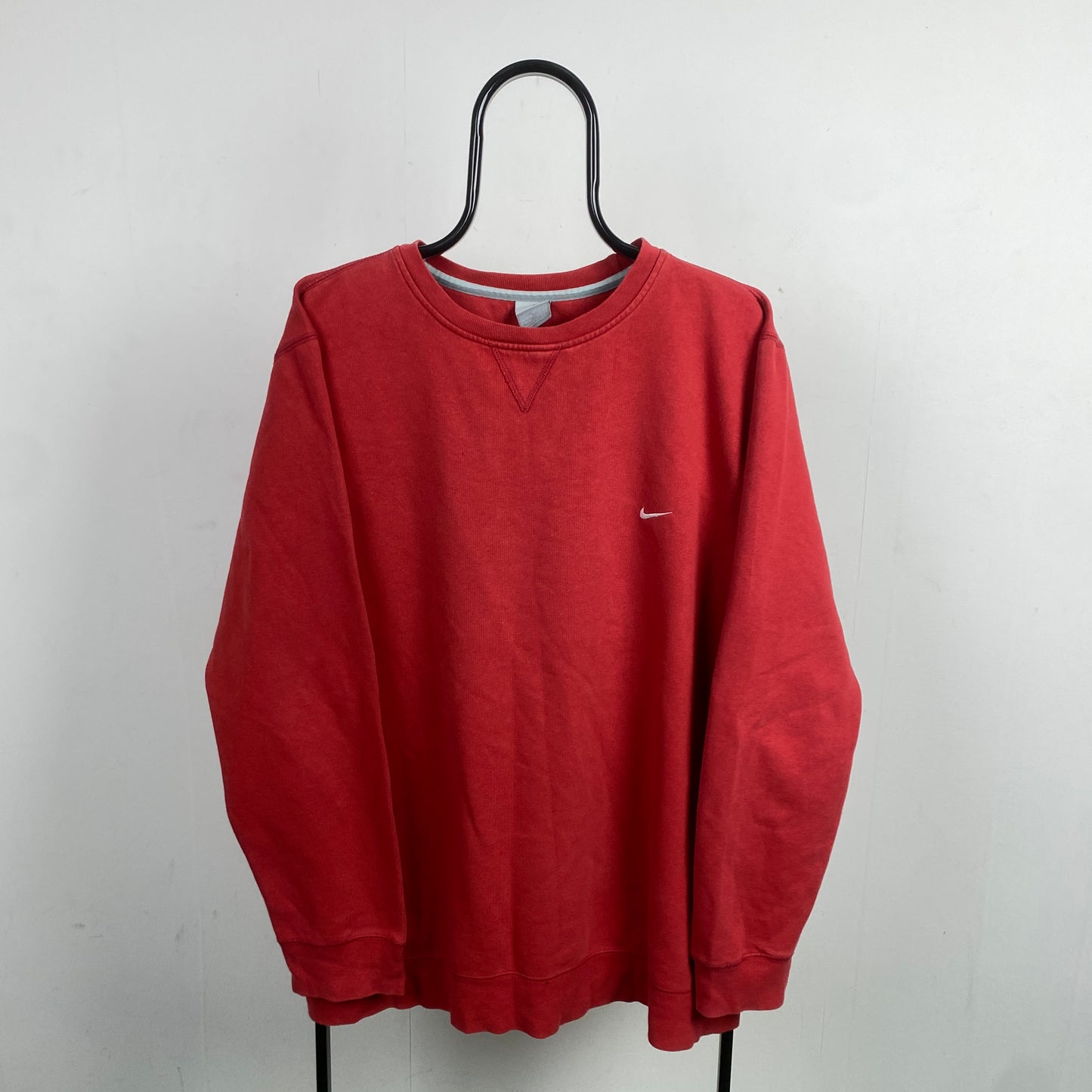 00s Nike Heavyweight Sweatshirt Red Large