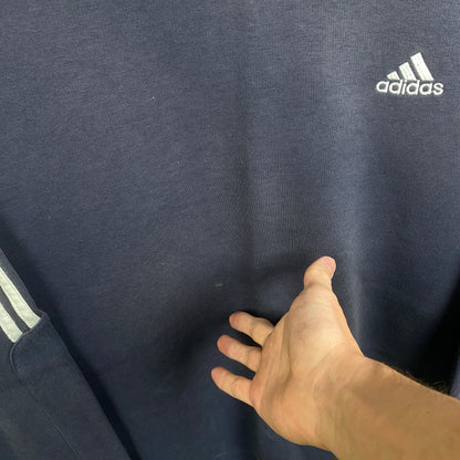 90s Adidas Sweatshirt Blue Large