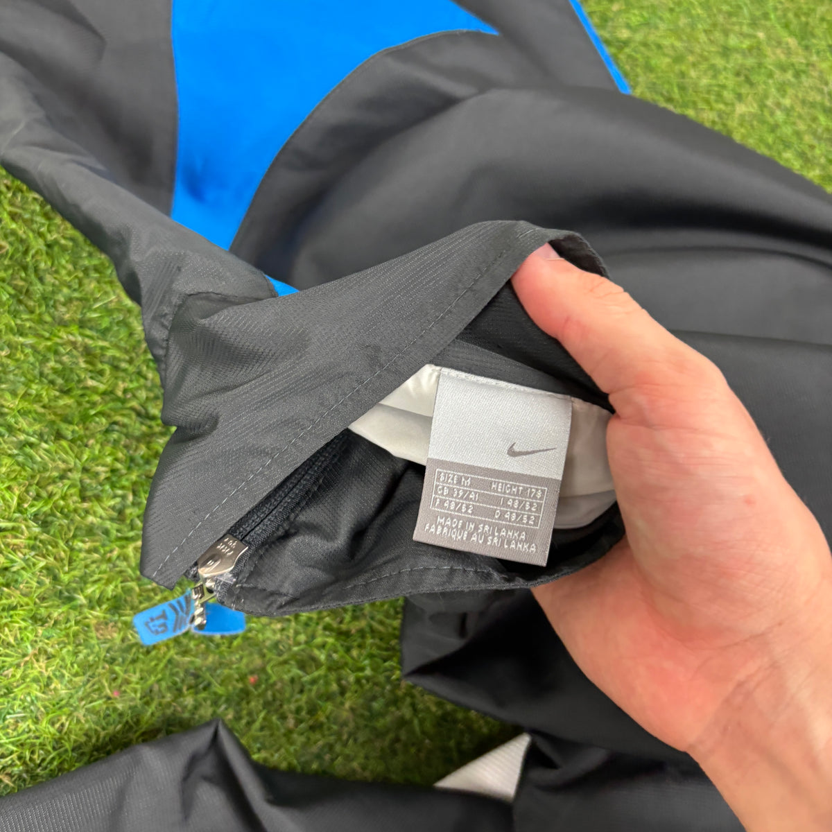 00s Nike Tn Air Windbreaker Jacket + Joggers Set Blue Medium