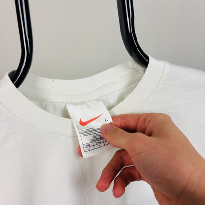 90s Nike Basketball T-Shirt White Large
