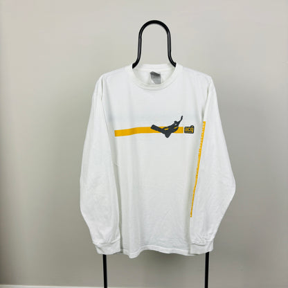 00s Nike ACG Snowboarding Long Sleeve T-Shirt White Medium