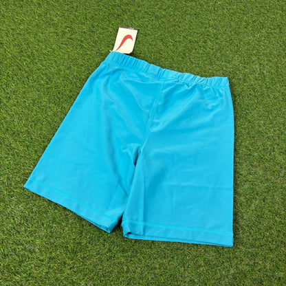 90s Nike Stretchy Shorts Blue XL