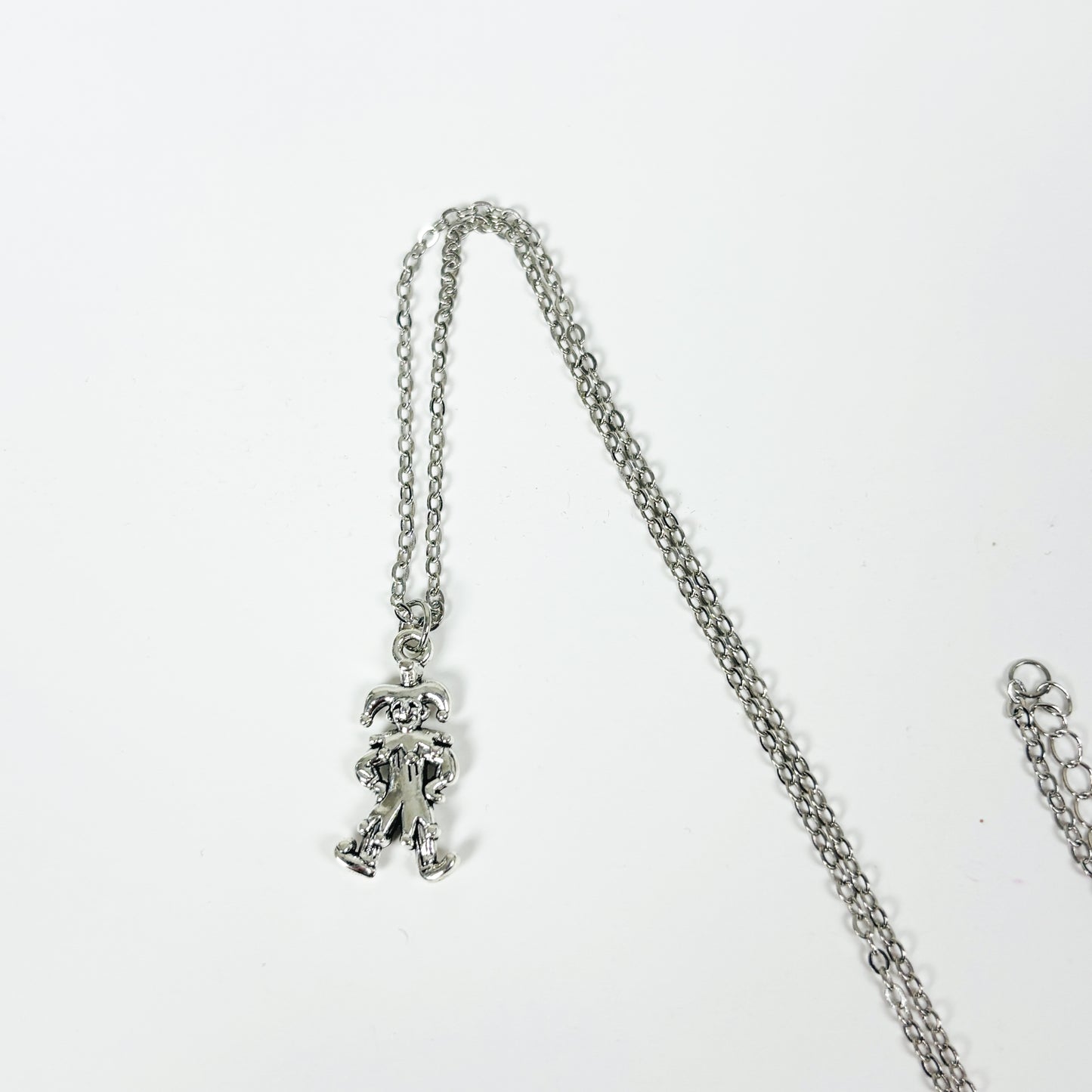 Jester Charm Necklace .925 Silver