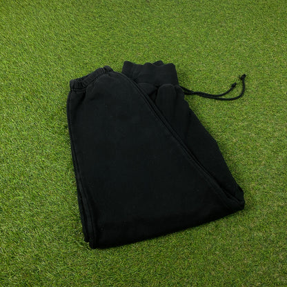 00s Nike Wide Leg Cotton Joggers Black Small
