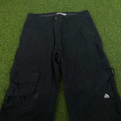 00s Nike ACG Cargo Trousers Joggers Black Medium