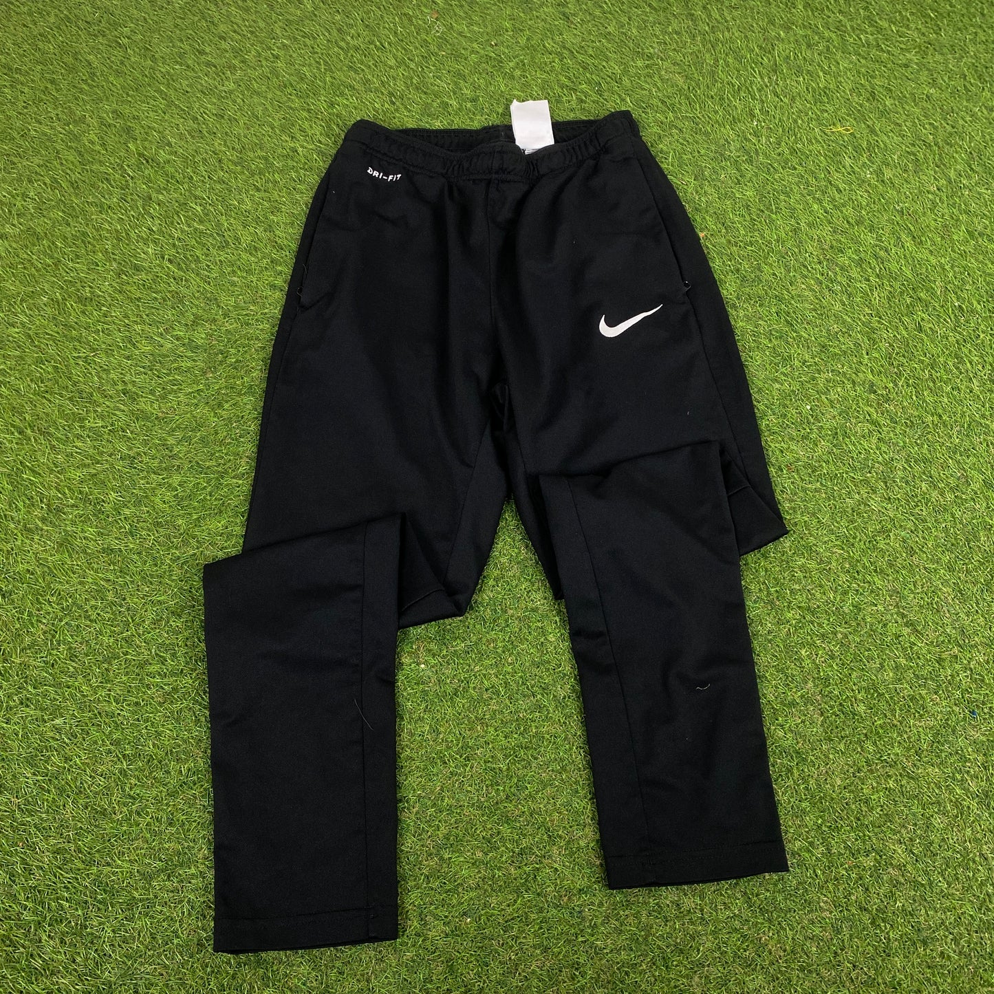 00s Nike Dri-Fit Tracksuit Jacket + Joggers Set Black Small