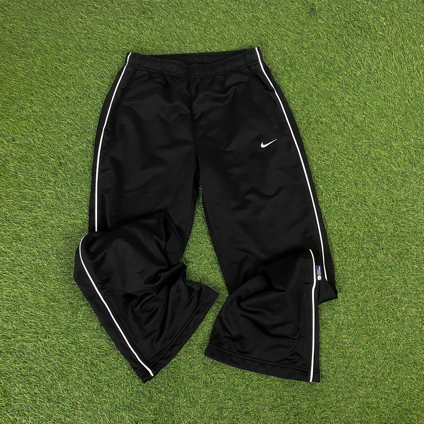 00s Nike Piping Jacket + Joggers Tracksuit Set Black XS