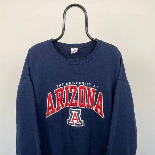 00s Russell Athletic Arizona Sweatshirt Blue XL