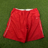 00s Nike Piping Shorts Red Large