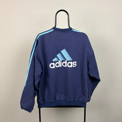 90s Olympic Marseille Sweatshirt Blue Small