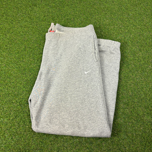 00s Nike Wide Leg Joggers Grey Medium