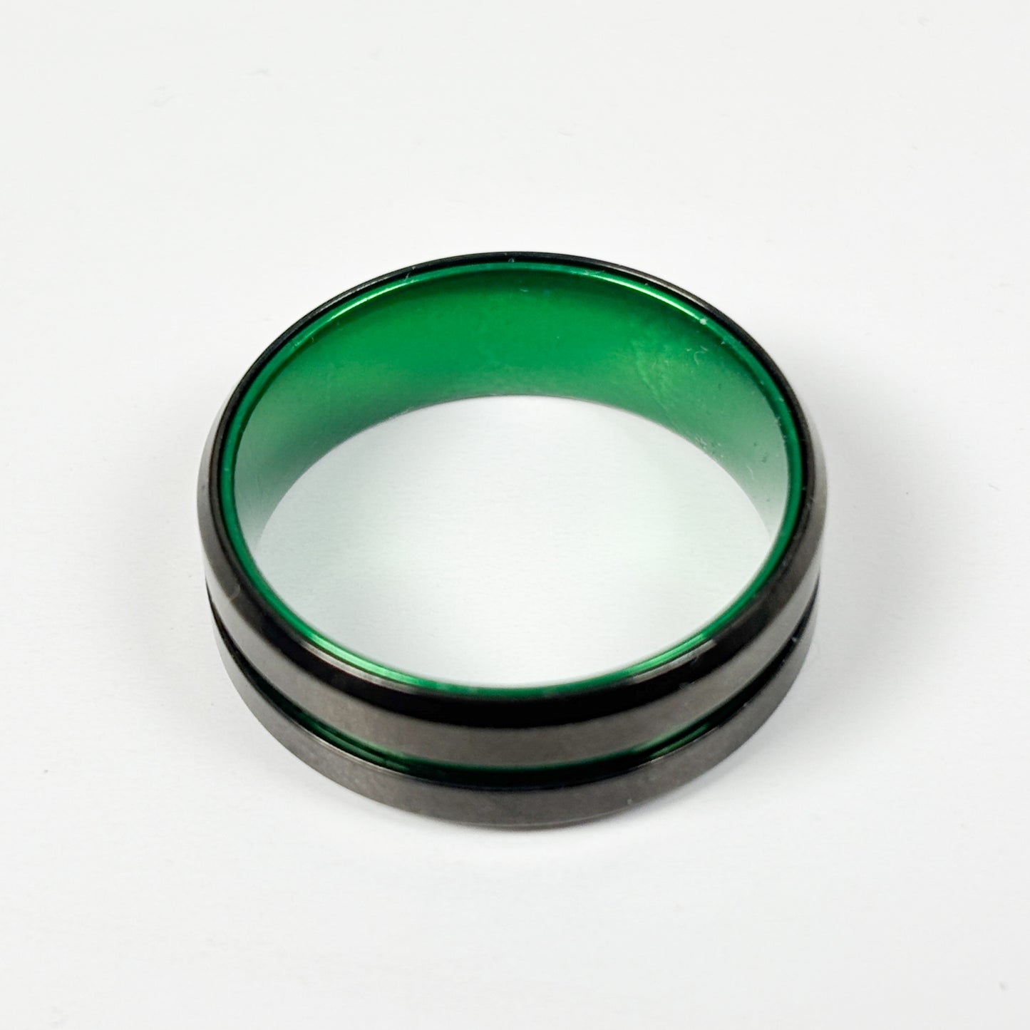 Universal Band Ring Tungsten Green