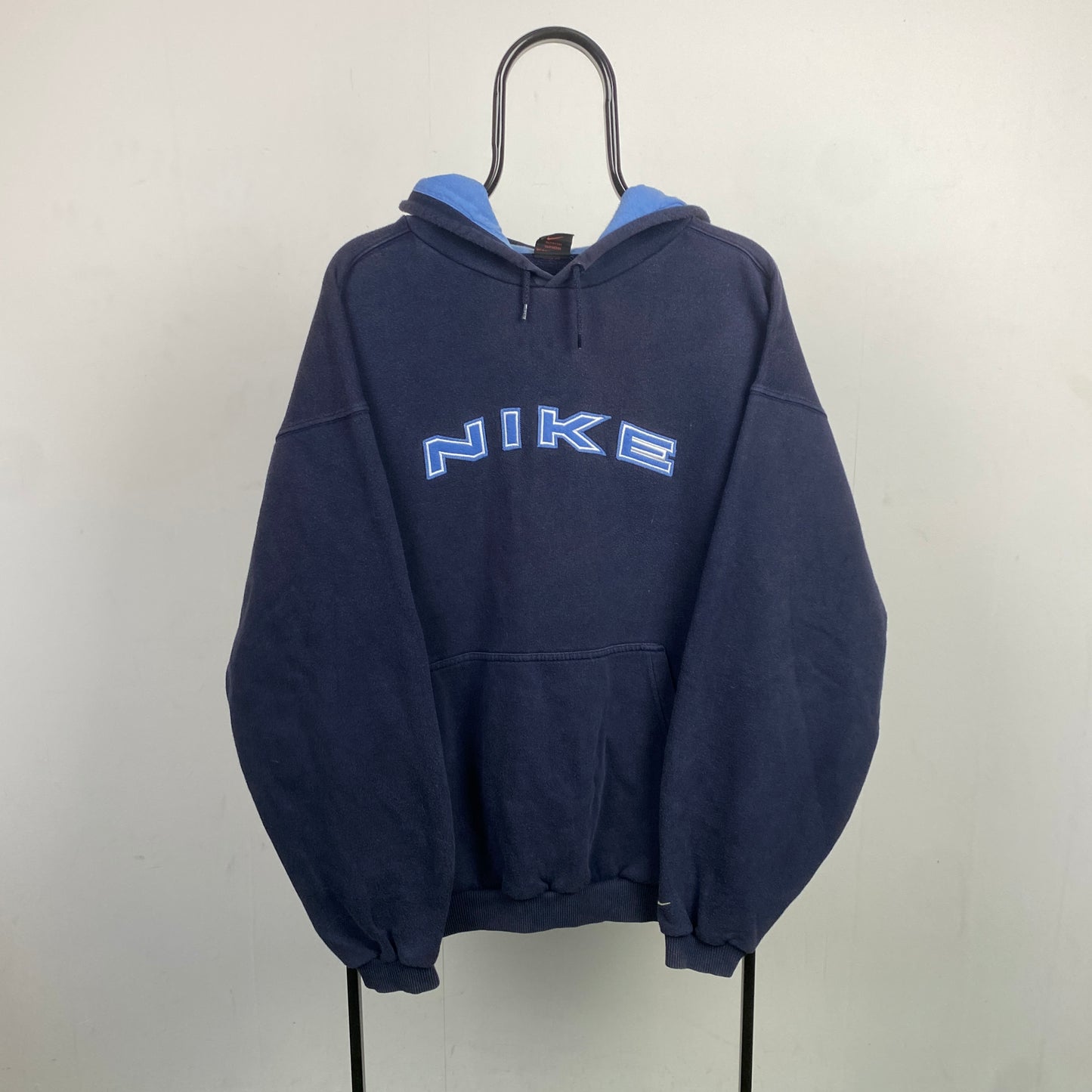 90s Nike Hoodie Blue XL