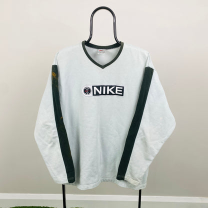 90s Nike Sweatshirt Baby Blue Medium