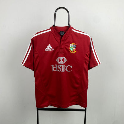 00s Adidas British & Irish Lions Rugby Shirt T-Shirt Red Small