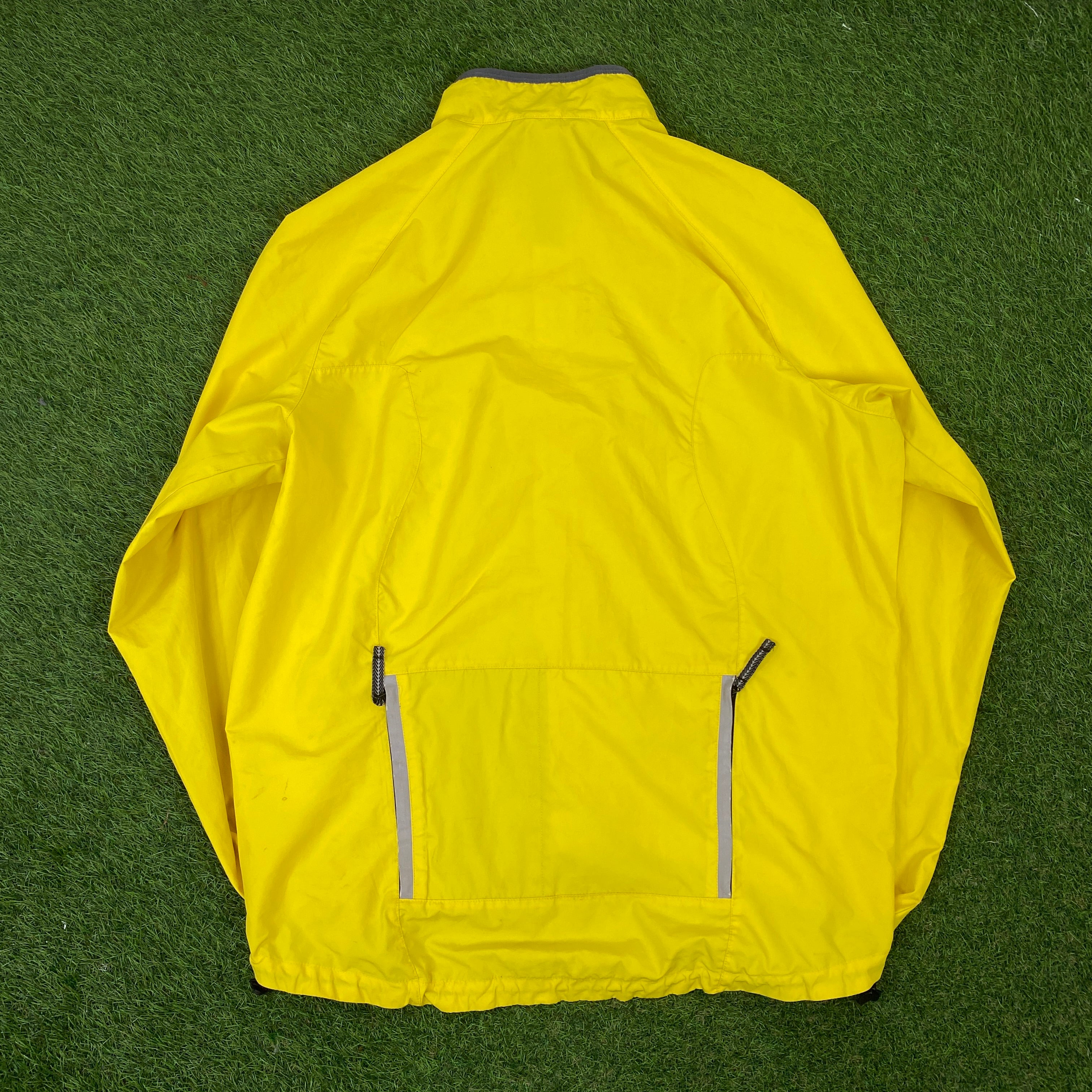 00s Nike Piping Tracksuit Set Jacket + Joggers Yellow XL