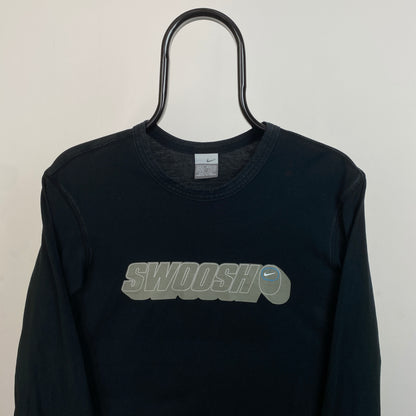 00s Nike Long Sleeve T-Shirt Black Medium