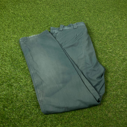 00s Dickies Reaper Carpenter Trousers Joggers Green Large 36x32