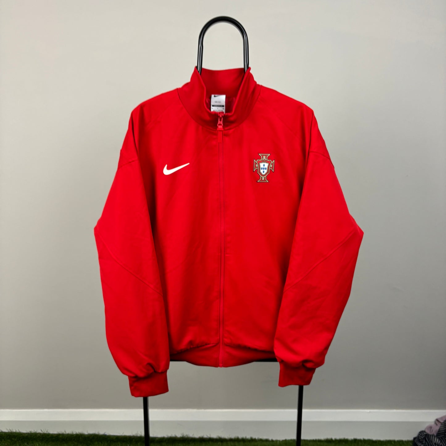 00s Nike Portugal Windbreaker Jacket Red Small