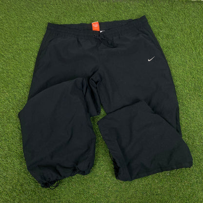 00s Nike Clima-Fit Side Winder Tracksuit Set Jacket + Joggers Orange XL