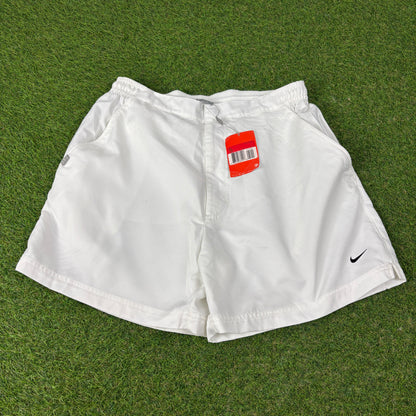 00s Nike Court Shorts White Large