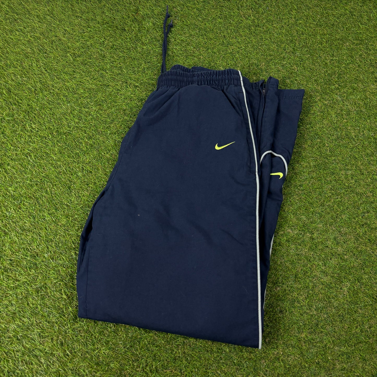 00s Nike Piping Joggers Blue Small