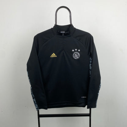 00s Adidas Ajax Sweatshirt Black XS
