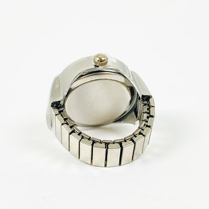Glint Bezel Watch Ring Adjustable