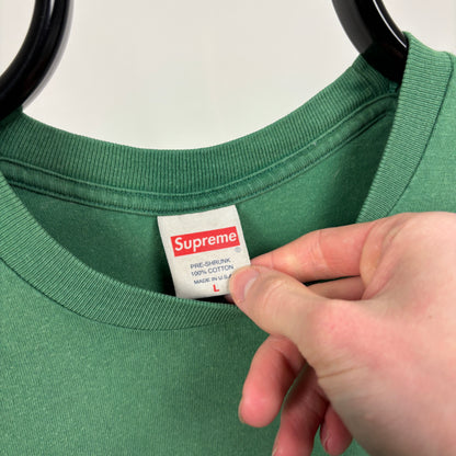 00s Supreme T-Shirt Green Large